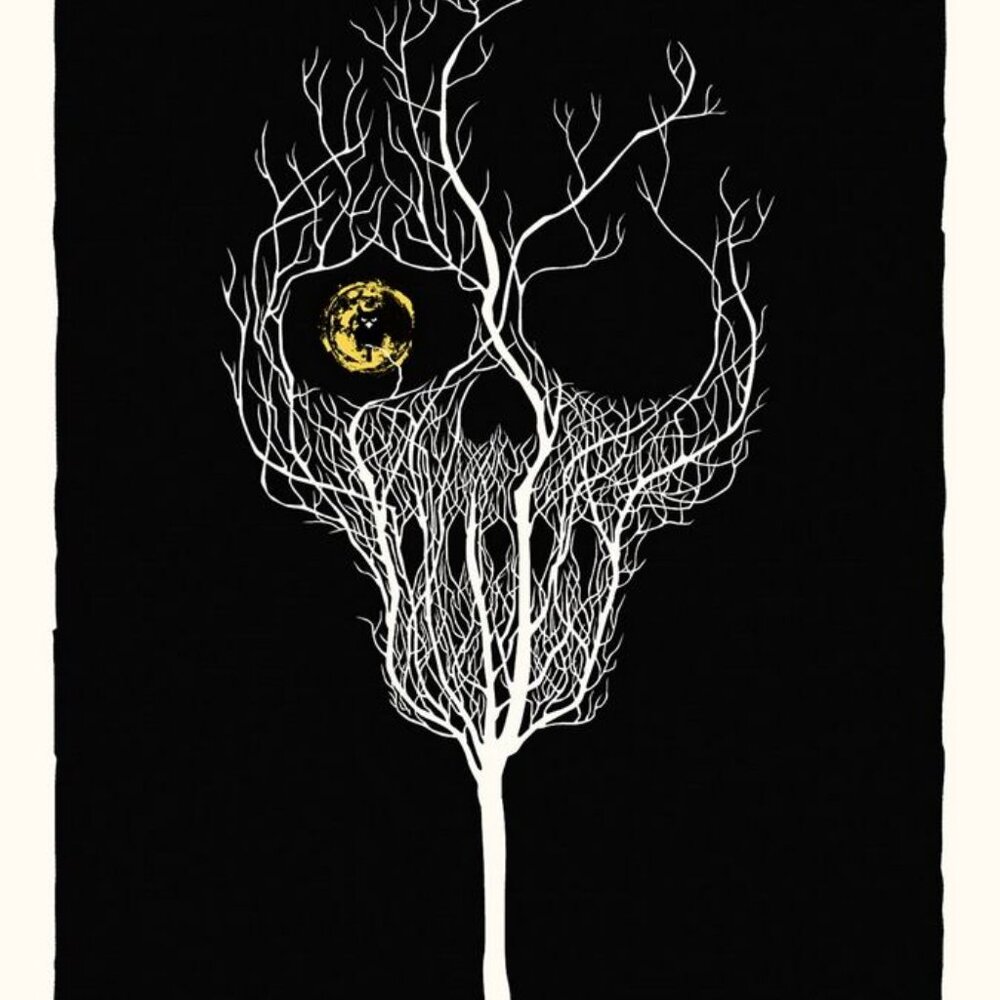 Violet Harmon's skull tree poster